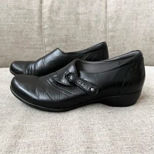 Dansko Franny Women’s US Size 6.5-7/EUR 37 Black Leather Loafers Comfort Shoes